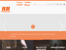 Tablet Screenshot of hofferhangszer.hu